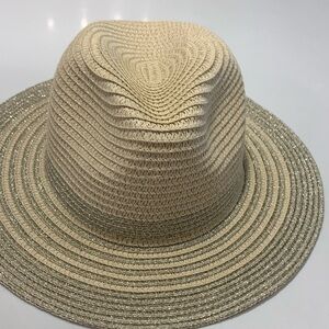 Stylish Cream and Silver Women's Hat